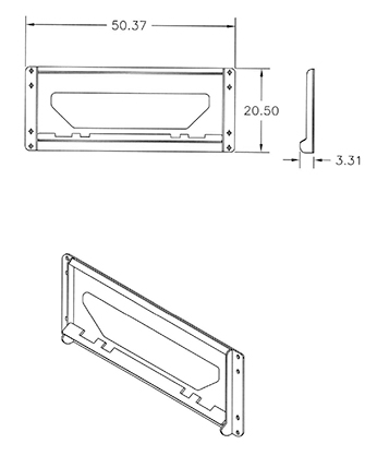 Bolt-On "Universal" Skid Steer Style Bracket - "Bolt-on" Brackets