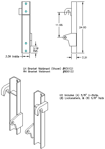 Bolt-on Interfacing Bracket Kit - "Bolt-on" Brackets