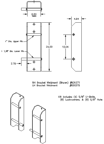 Bolt-on Interfacing Bracket Kit - "Bolt-on" Brackets