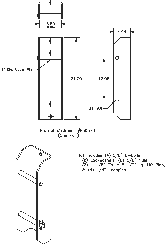 Bolt-on Interfacing Bracket Kit - "Bolt-on" Brackets