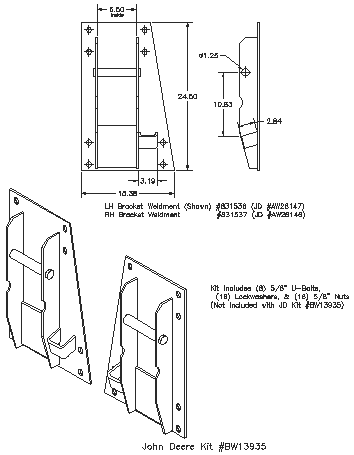 Bolt-on Interfacing Bracket Kit - "Bolt-on" Brackets