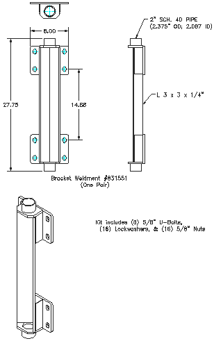Bolt-on Interfacing Bracket Kit - "Bolt-on" Brackets