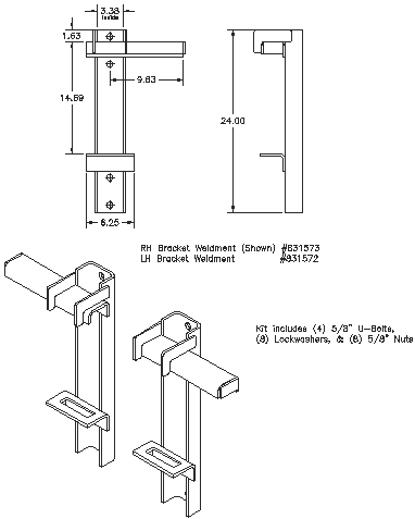Bolt-on Interfacing Bracket Kit - "Bolt-on" Brackets