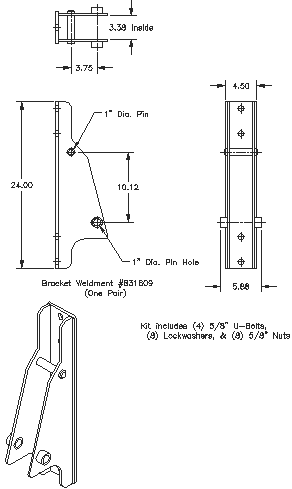 Bolt-on Interfacing Bracket Kit - "Bolt-on" Brackets