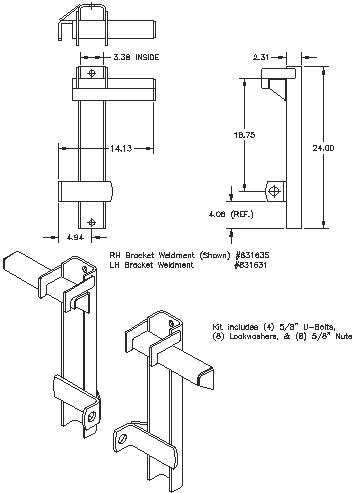 Bolt-on Interfacing Bracket Kit - "Bolt-on" Brackets