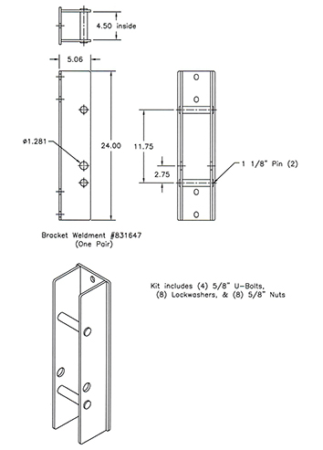 Bolt-on Interfacing Bracket Kit - "Bolt-on" Brackets