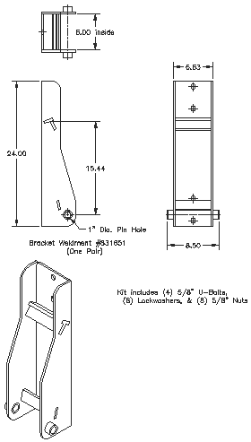 Bolt-on Interfacing Bracket Kit - "Bolt-on" Brackets