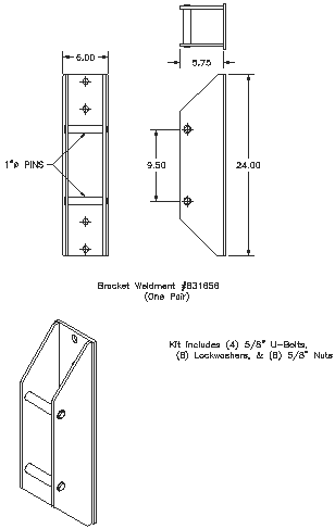 Bolt-on Interfacing Bracket Kit - "Bolt-on" Brackets