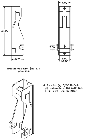 Bolt-on Interfacing Bracket Kit - "Bolt-on" Brackets