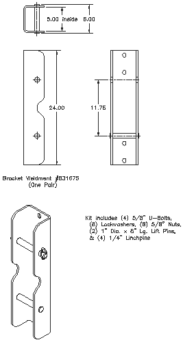 Bolt-on Interfacing Bracket Kit - "Bolt-on" Brackets