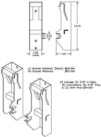 Bolt-on Interfacing Bracket Kit - "Bolt-on" Brackets