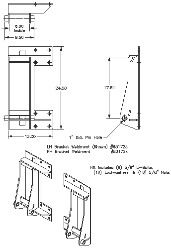 Bolt-on Interfacing Bracket Kit - "Bolt-on" Brackets