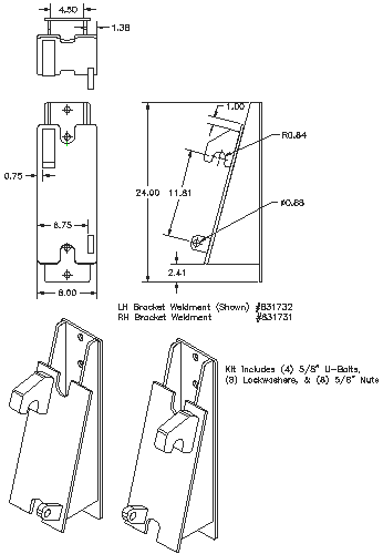 Bolt-on Interfacing Bracket Kit - "Bolt-on" Brackets