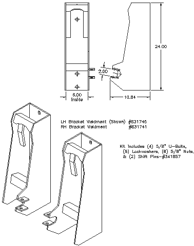 Bolt-on Interfacing Bracket Kit - "Bolt-on" Brackets
