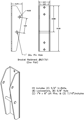 Bolt-on Interfacing Bracket Kit - "Bolt-on" Brackets