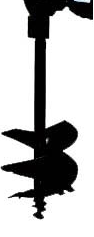 Auger - 12" x 48" for PD110 - 120 - Post Hole Digger