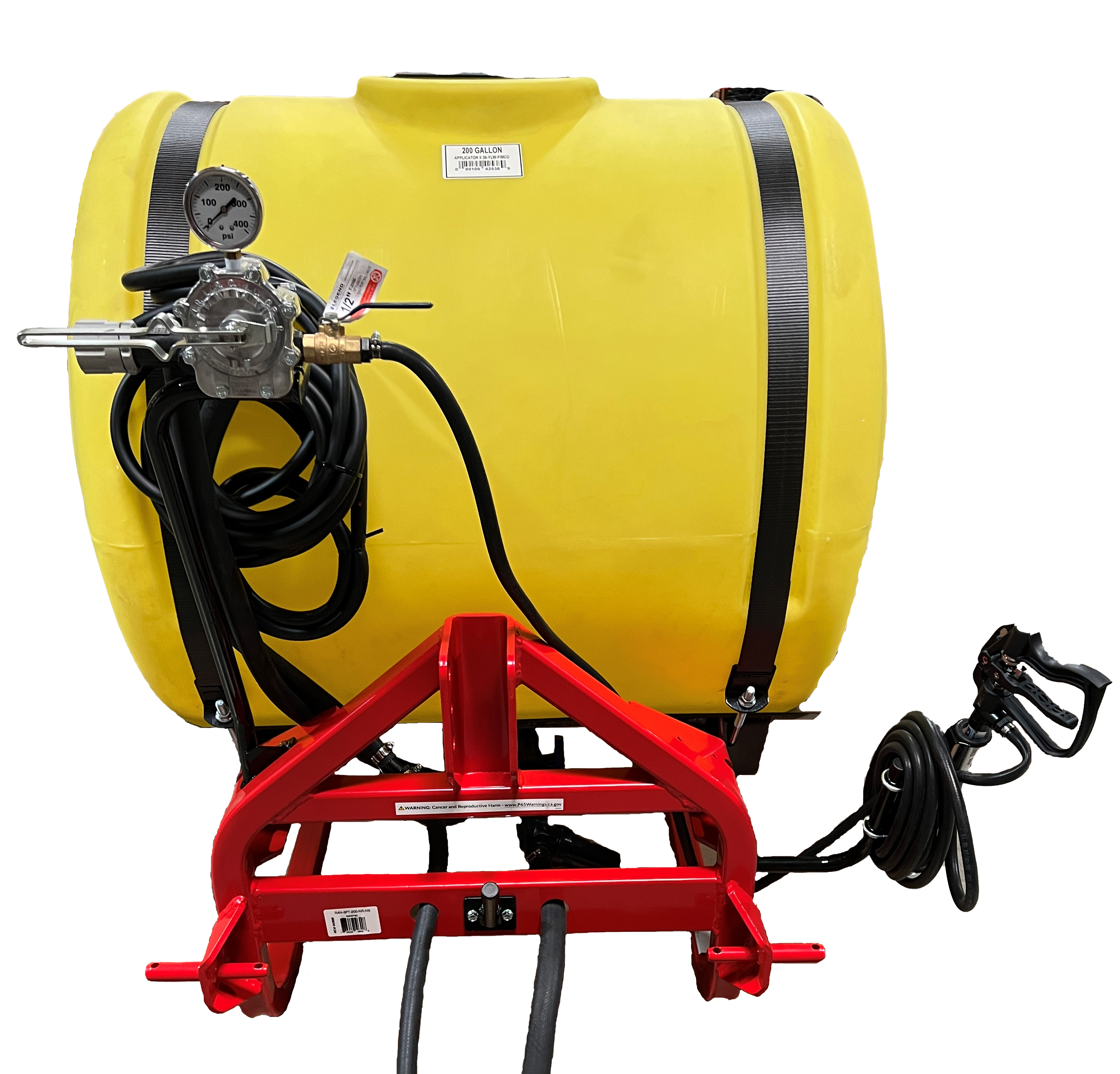 3-Point Sprayer 200 gal, Silvercast Pump - with Handgun - 3-Point Sprayers