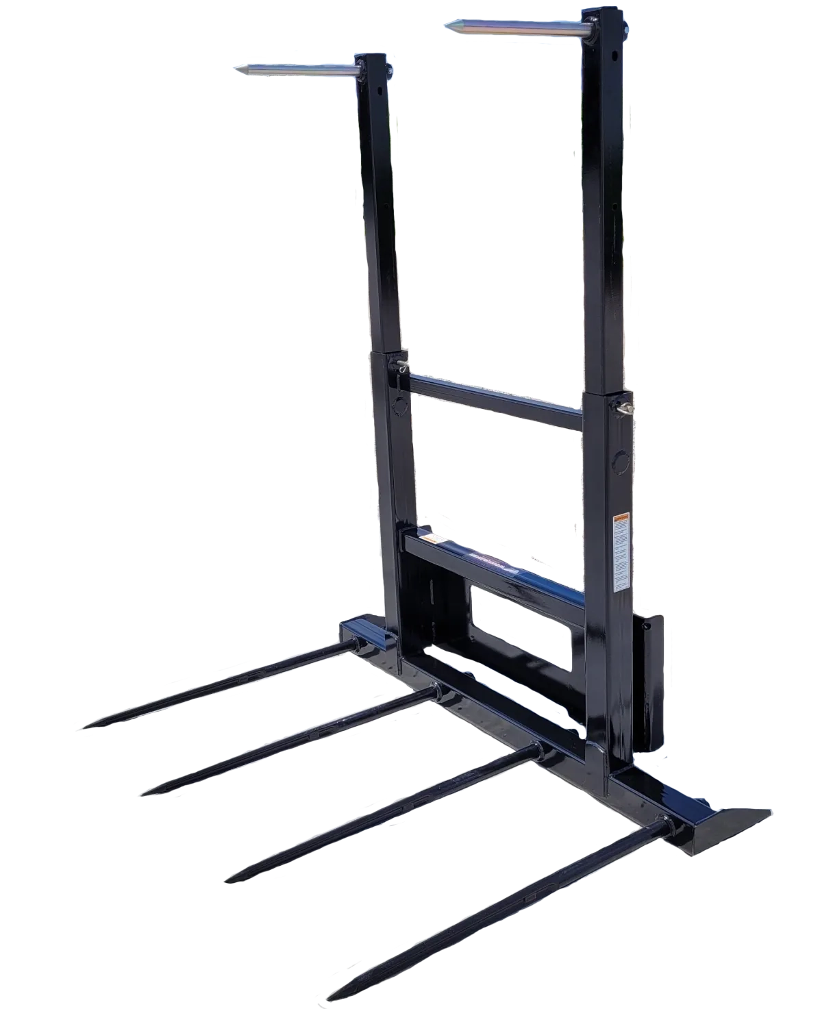 Bale Carriage with Adjustable uprights-Skid Steer Quick Attach - Bale Carriage