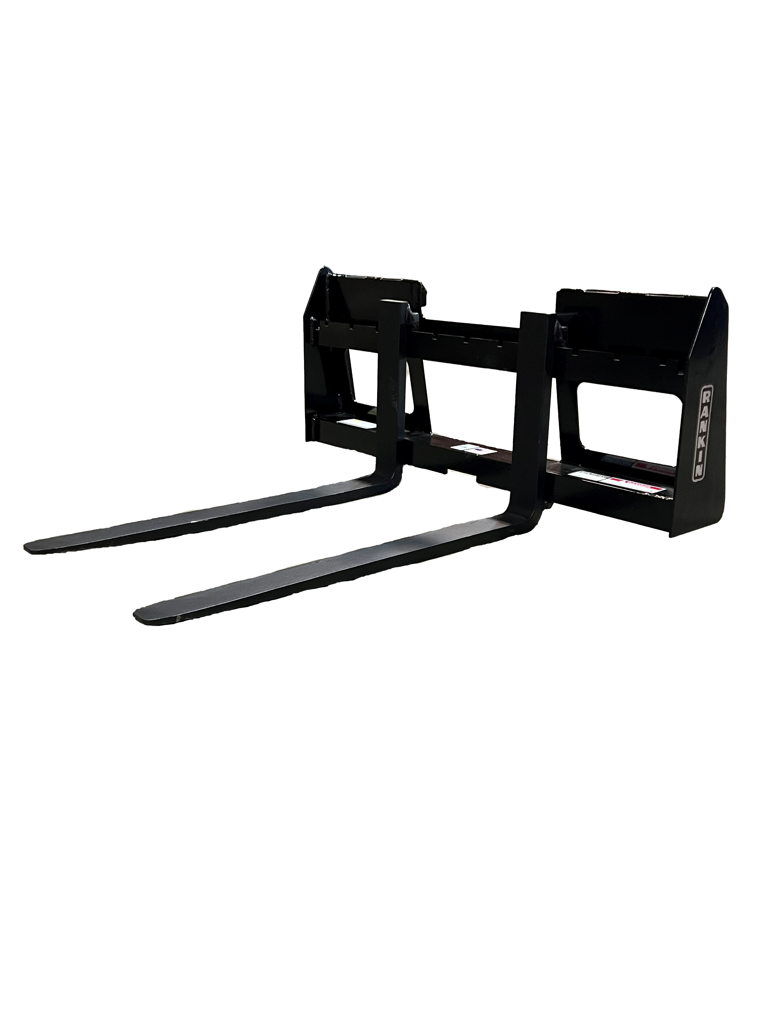 Loader Pallet Forks 1200 lb 42" Forks, Skid Steer Style Quick Couplers - Compact Series Pallet Forks