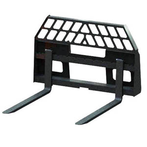 Loader Pallet Forks 2250 lb 42 in. Forks Skid Steer Style Quick Couplers - Compact Series Pallet Forks